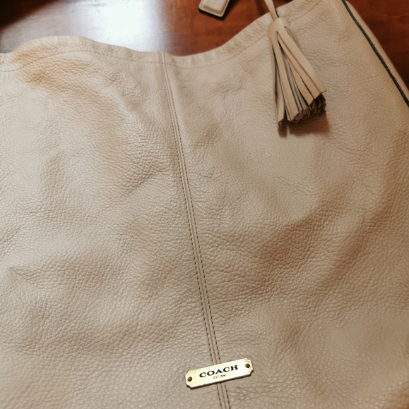 XL COACH Bag, cream leather - Picture 2 of 8